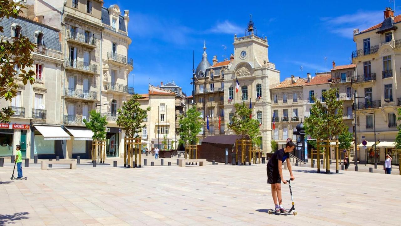 "La Cle Des Champs"-Meuble De Tourisme 3 Etoiles -Residence "Les Logis De Beziers"-Garage Optionnel-Coeur De Ville-Plages A 16Km ! 外观 照片